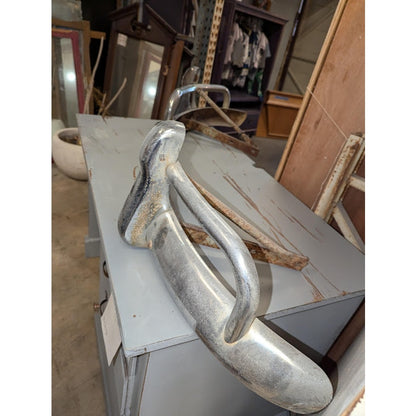Secondhand Sandies: Vintage Chrome Bumper for Volkswagen. Would be great mancave shelf!