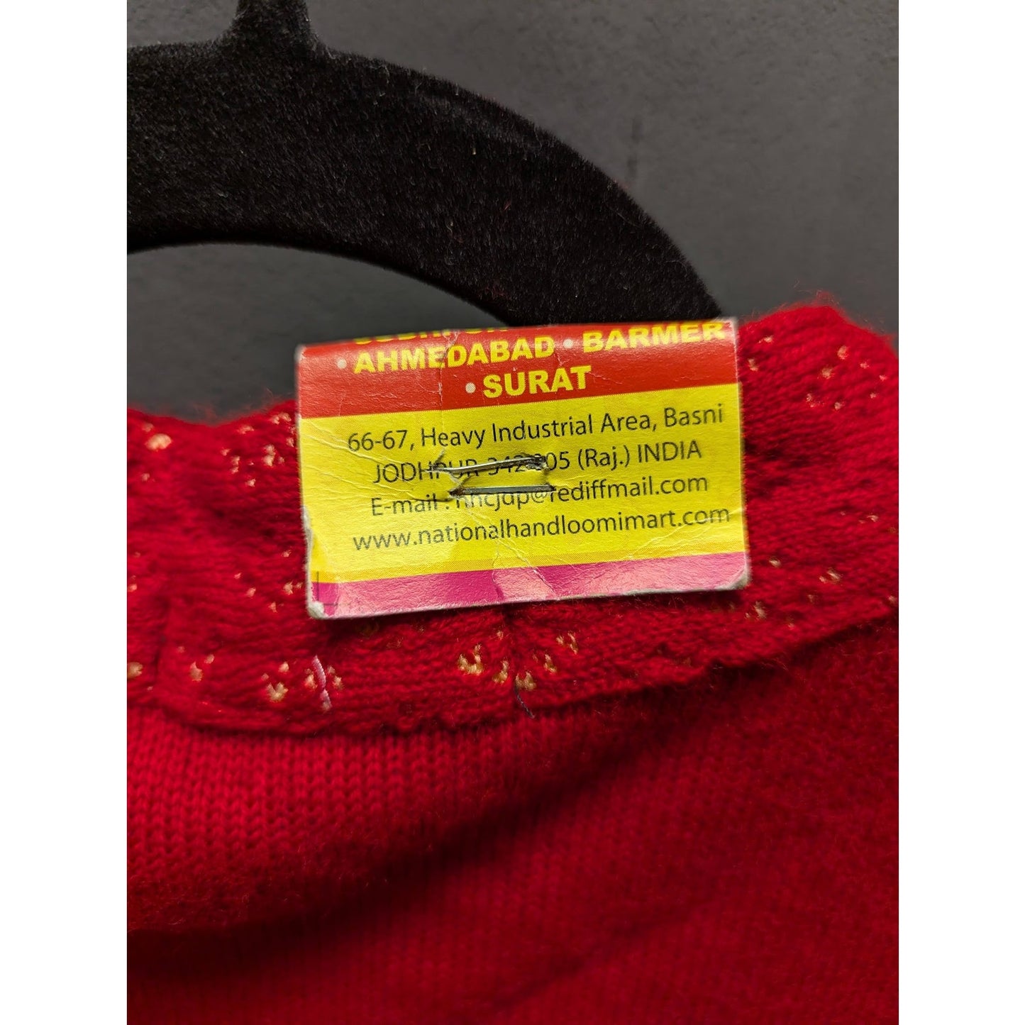 NEW Mandala Medium / Large womens red gold sweaterdresss long sleeve one piece