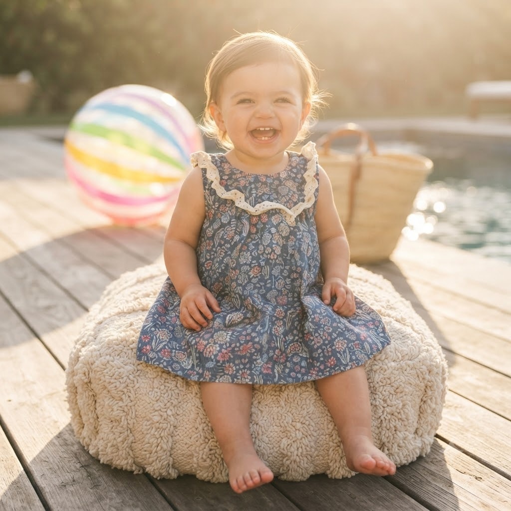 Cynthia Rowley Baby Girls Floral Print Sleeveless Dress Size 9-12 Months NWT