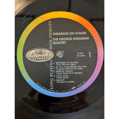 Shearing on Stage! The George Shearing Quintet Capitol T-1187 Mono Vinyl LP