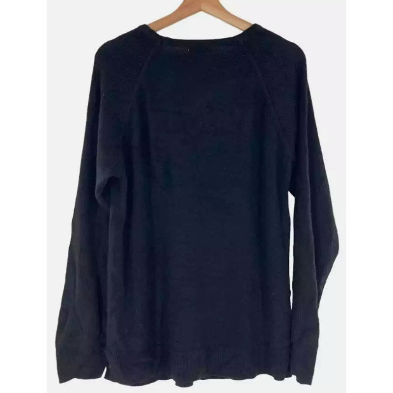 NWT Sweet Romeo Modern Crew Neck Raglan Sleeve Sweater Sz Small in Black
