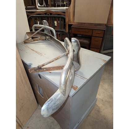 Secondhand Sandies: Vintage Chrome Bumper for Volkswagen. Would be great mancave shelf!