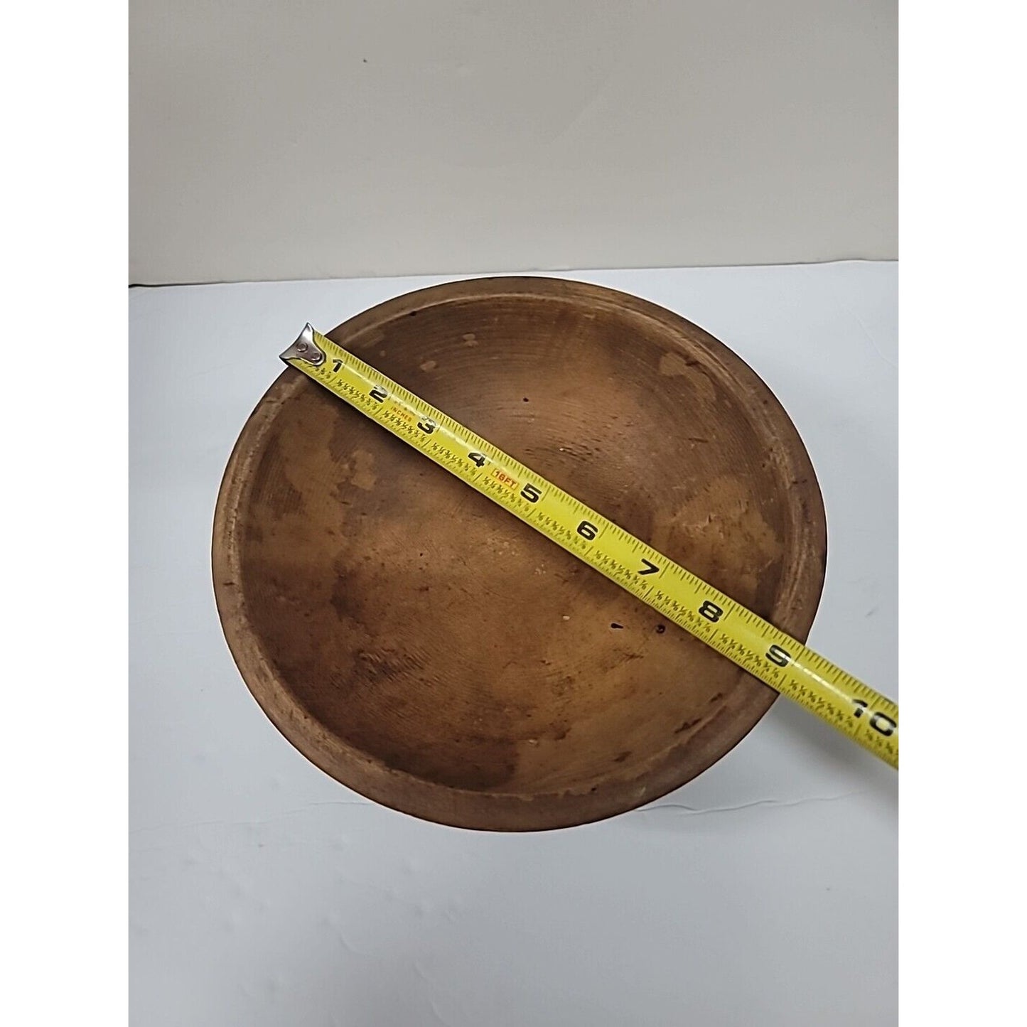 Vintage Brown Wooden Bowl Celebrating 5 Millionth Frigidaire 3 Red Ball Feet 9"