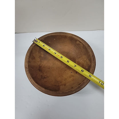 Vintage Brown Wooden Bowl Celebrating 5 Millionth Frigidaire 3 Red Ball Feet 9"