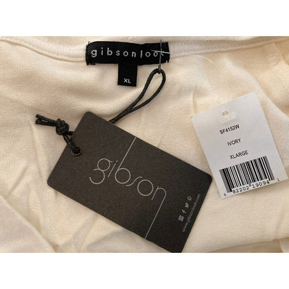 Gibson Look Cowl/Off Shoulder Pullover Top Sz XL/Extra Large in Ivory NWT