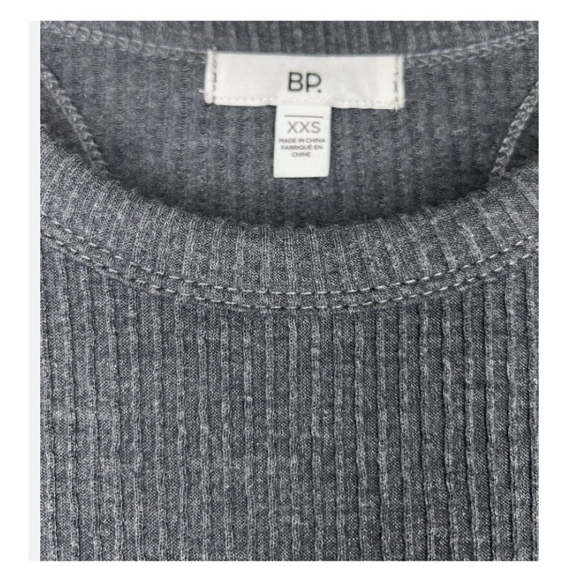 BP Size XXS Gray Racerback Pockets Sleeveless Women’s Ribbed Knit Dress NWT