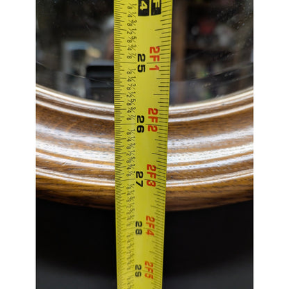 Secondhand Sandies:  mirror Oak Oval 21" x 28"