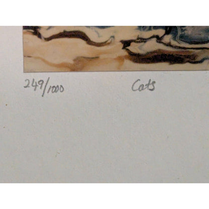 249/1000 CATS by Paul M. Stevens ? Framed Catamarans Art Print Glass Metal