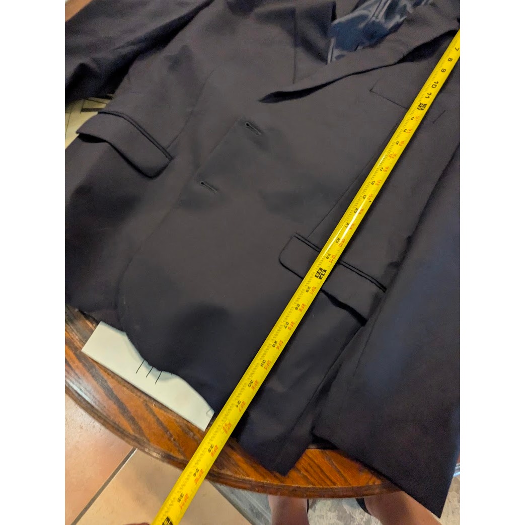 Lauren Ralph Lauren Navy Blue Blazer 48 Reg Gold Buttons Wool Blend Preppy Icon