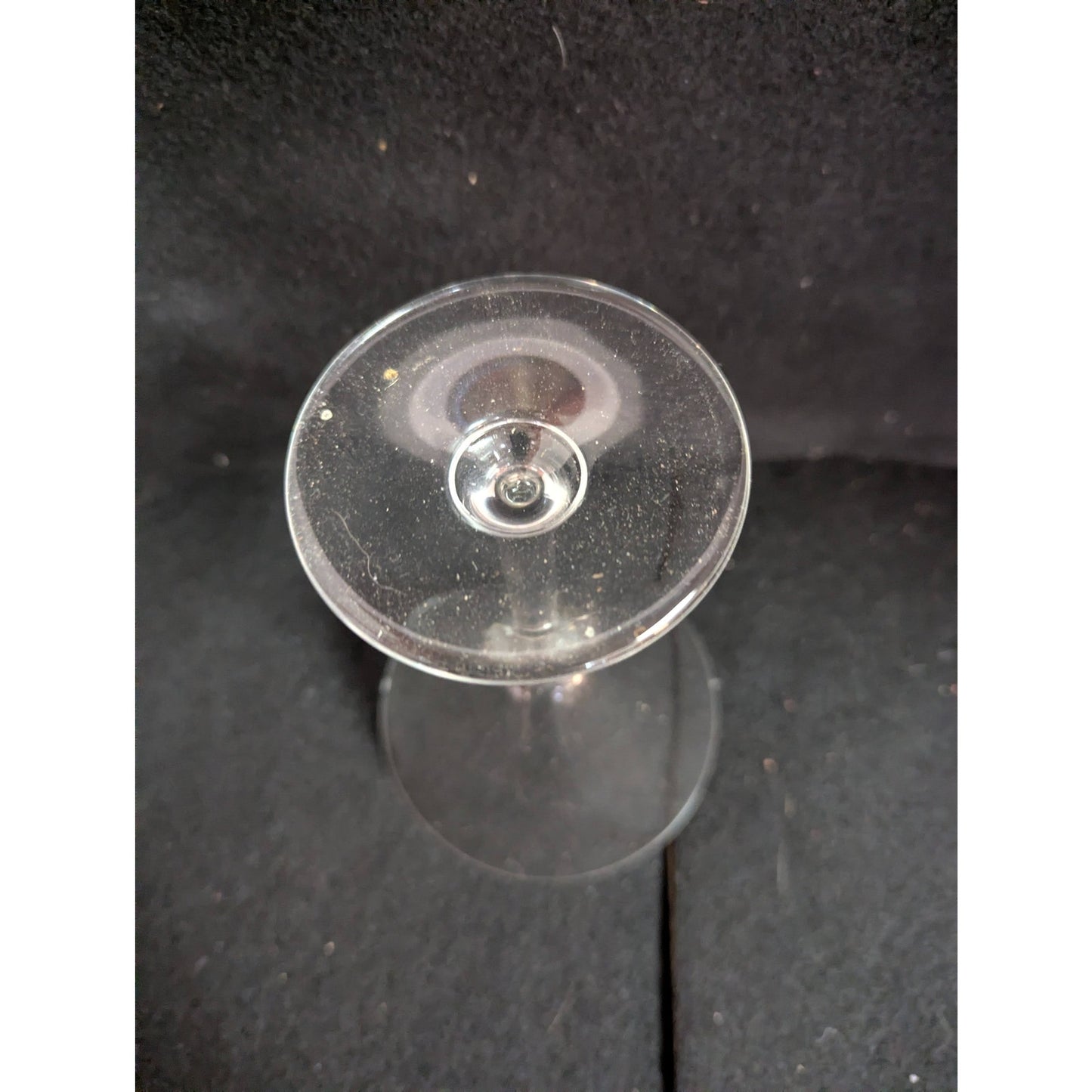 Vintage Clear Glass Martini Cocktail Glasses - Pair Classic Lot of 2