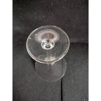 Vintage Clear Glass Martini Cocktail Glasses - Pair Classic Lot of 2