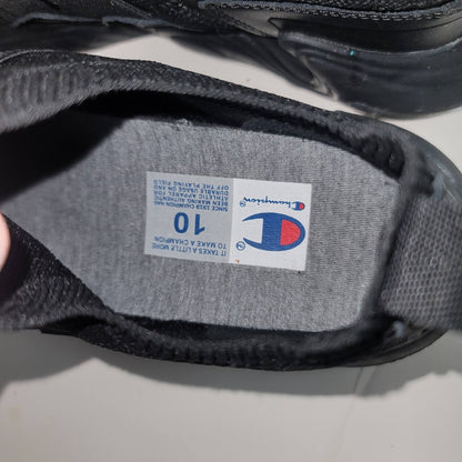 Champion Size 10 Sneakers Hyper Cross Black Slip on Trainers Athletic
