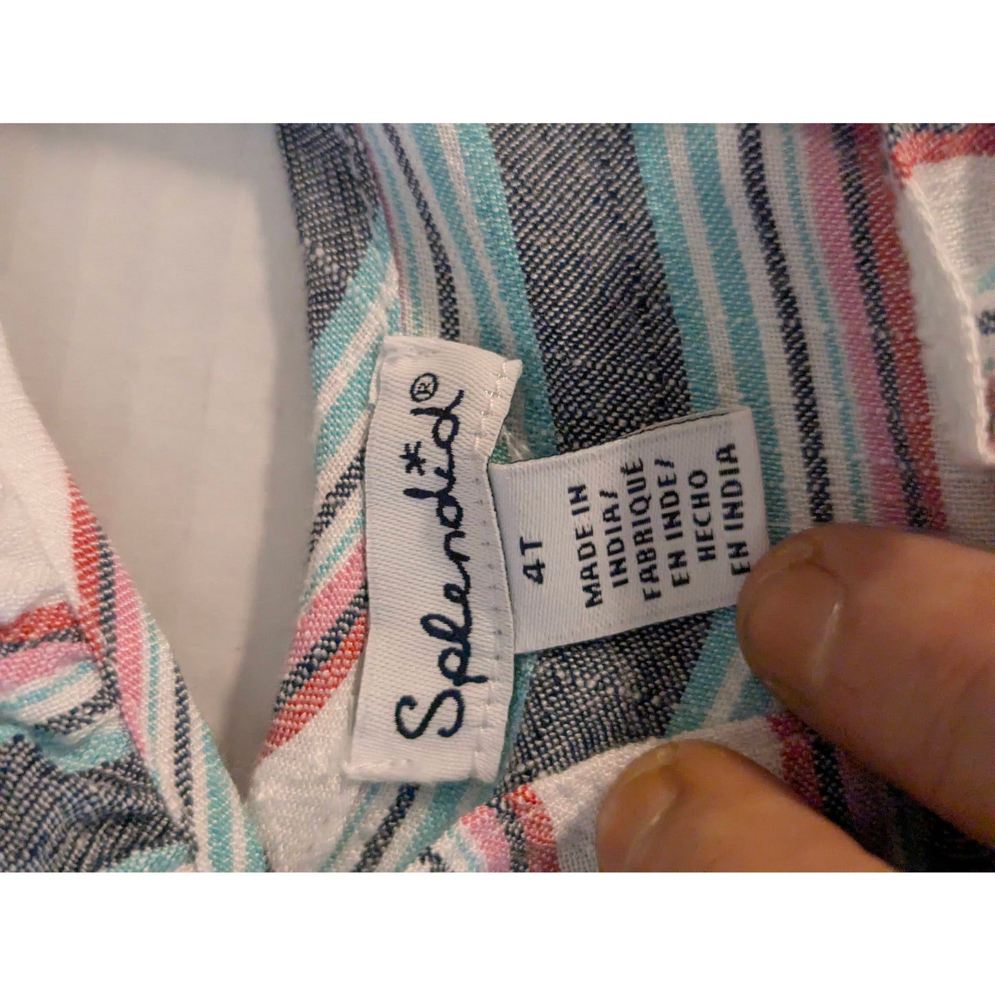 Splendid Girls Multicolor Striped Sleeveless Dress Size 4T NWT