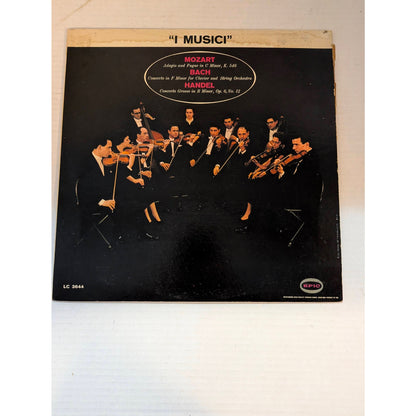 Vintage I Musici Bach Handel Purcell Epic LC 3644 Mono 1960s Gold Label Vinyl LP