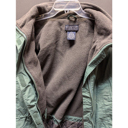 Vintage Lands' End Polartec Squall Jacket Sage Green Parka Men’s XL