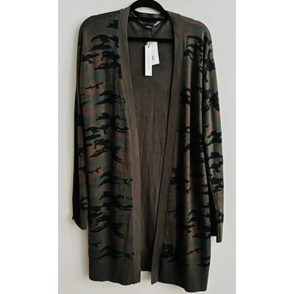 NWT Sanctuary Play Open Front Cardigan in Forest Camo Sz XS/Extra Small