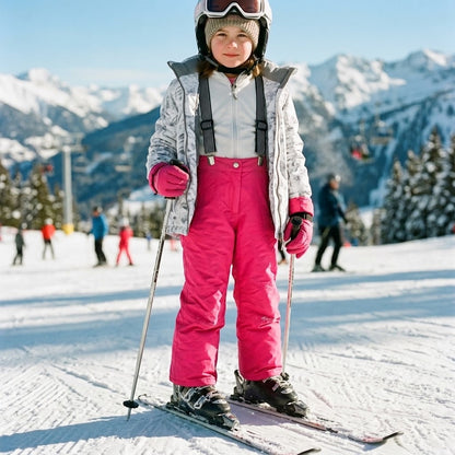 Noize Pink YOUTH Size Large Snowboard Ski Suit Snow Bib Removeable Straps Pants