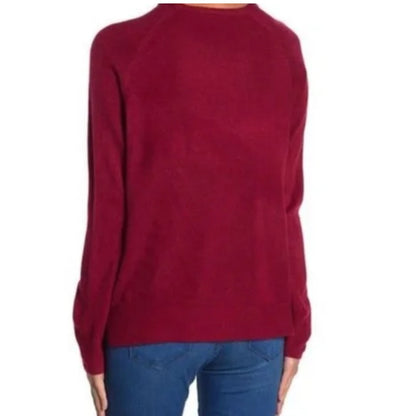 Sweet Romeo Modern Girl Ribbed Raglan Sleeve Pullover Sweater, Size Small