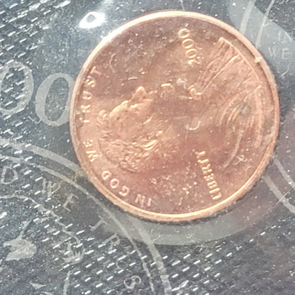 Vintage 2000 Cheerios Lincoln Cent Penny Sealed COA Millennium Lot of 2