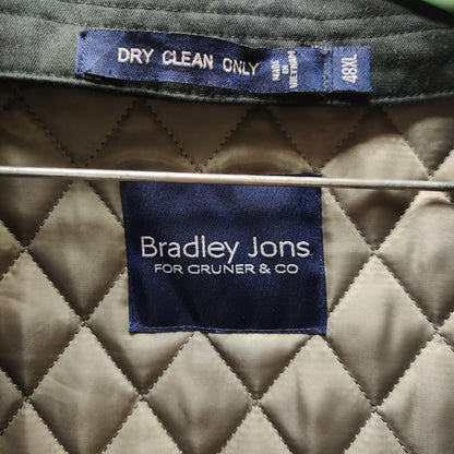 Bradley Jons for Cruner & Co. Black Double-Breasted Trench Coat Mens 48 XL