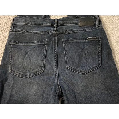 Calvin Klein Women's High Rise Skinny Ankle Length Jeans Size 28 Black NWT