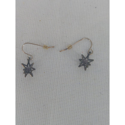 Vintage Y2K Celestial Star Fishhook Earrings Indie Sleaze Grunge Gothic Jewelry