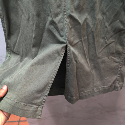 Caslon Olive Green Cargo Pencil Skirt Utility Style Knee Length Cotton Blend