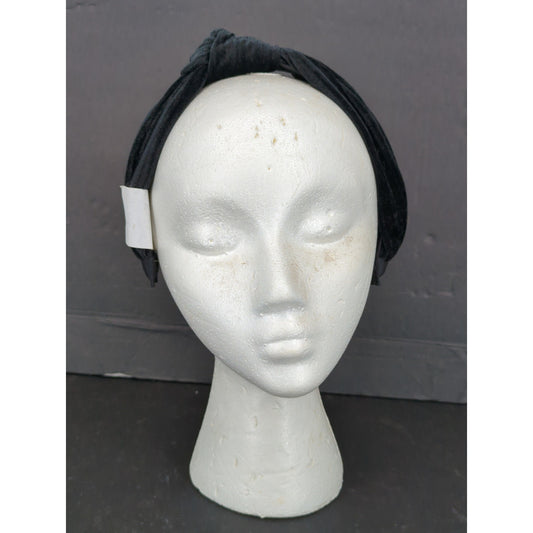 Black Velour Velvet Top Knot Headband Wide Band Hair Accessory Nordstroms
