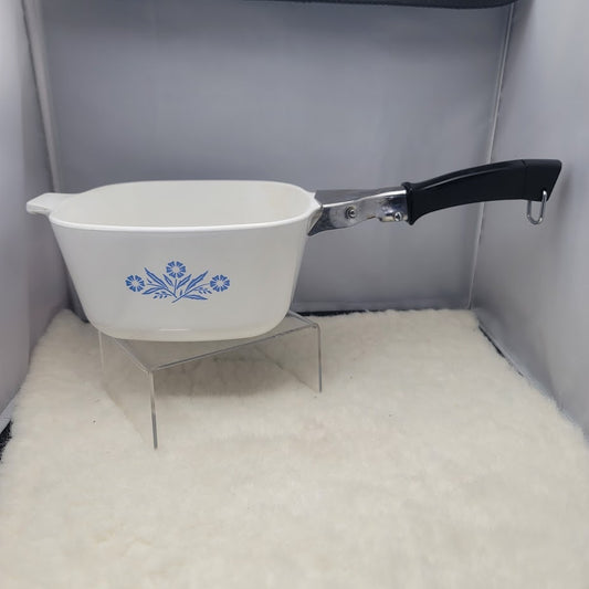 Vintage Corning Ware Blue Cornflower with Removable Handle 1 3/4 Qt. P 1 3/4 USA