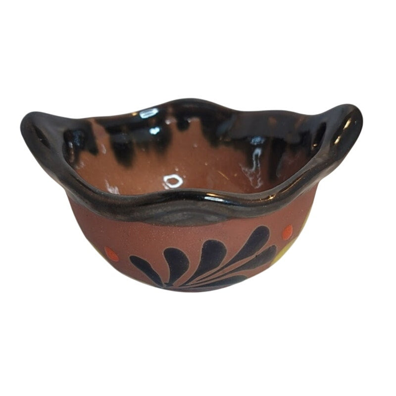 Handpainted Talavera Mexican Pottery Clay Salsa Bowl Cazuelita Salsera Sauce