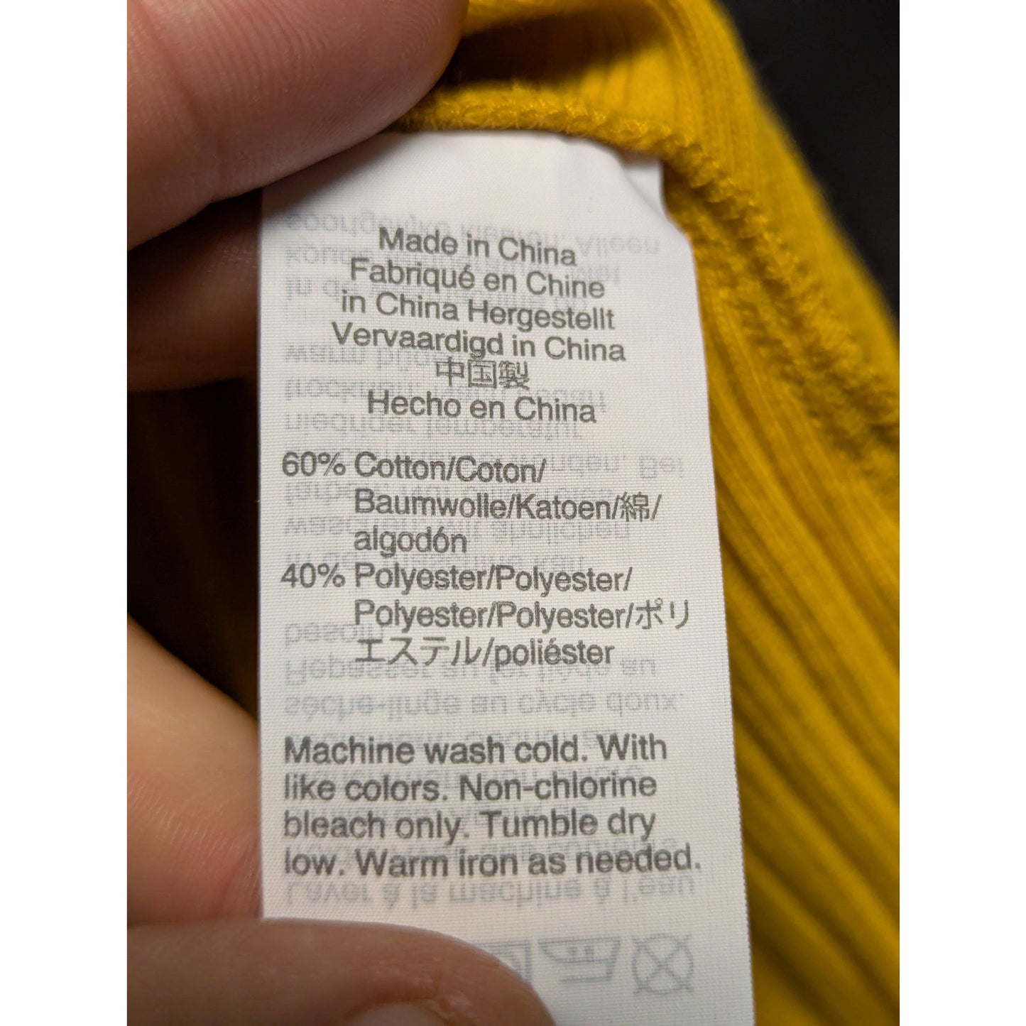 Madewell Yellow Textured Ribbed Knit Sleeveless Tank Top Large NEW layering