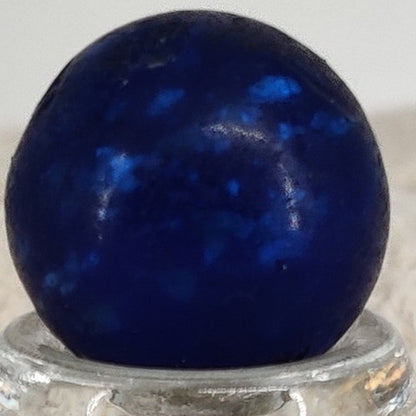 german Mica large marble handmade 3/4" blue glass