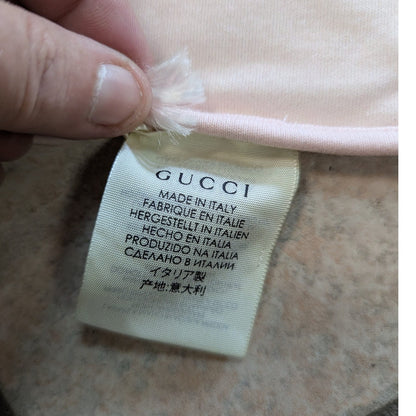 NWT L'Aveugle Par Amour Gucci Children’s Pink Monster Cotton Baby Blanket