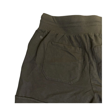 Zella Women's Organic Cuffed Drawstring High Waist Active Short MEDIUM Black NWT