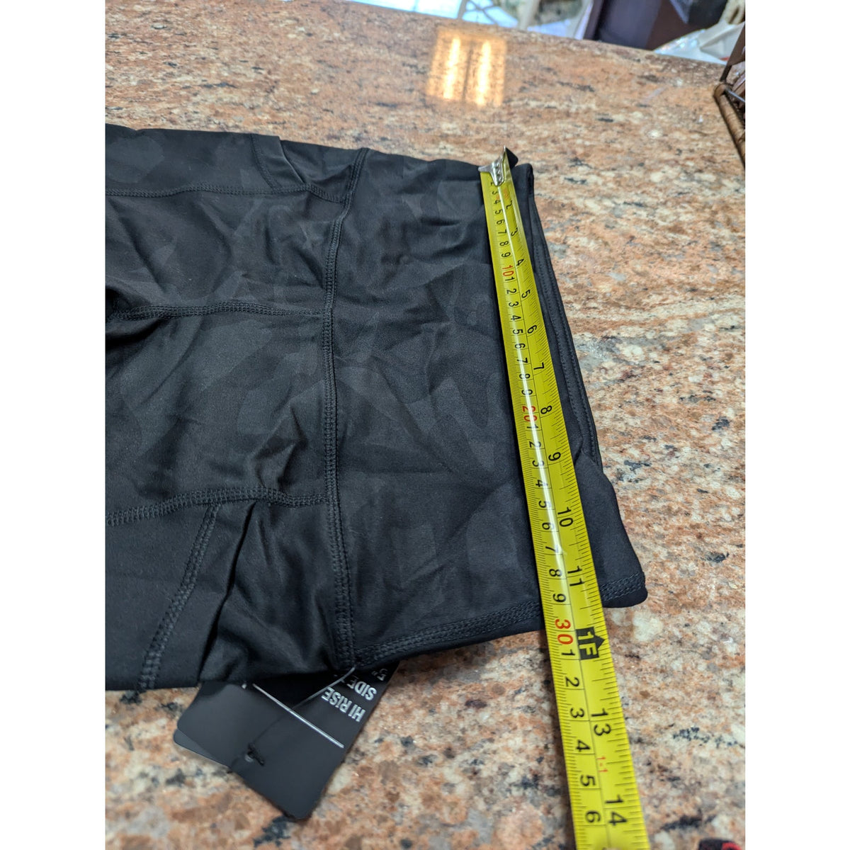 90 Degree By Reflex black camo bike Athletic Shorts Elasticized Waist XS pocket