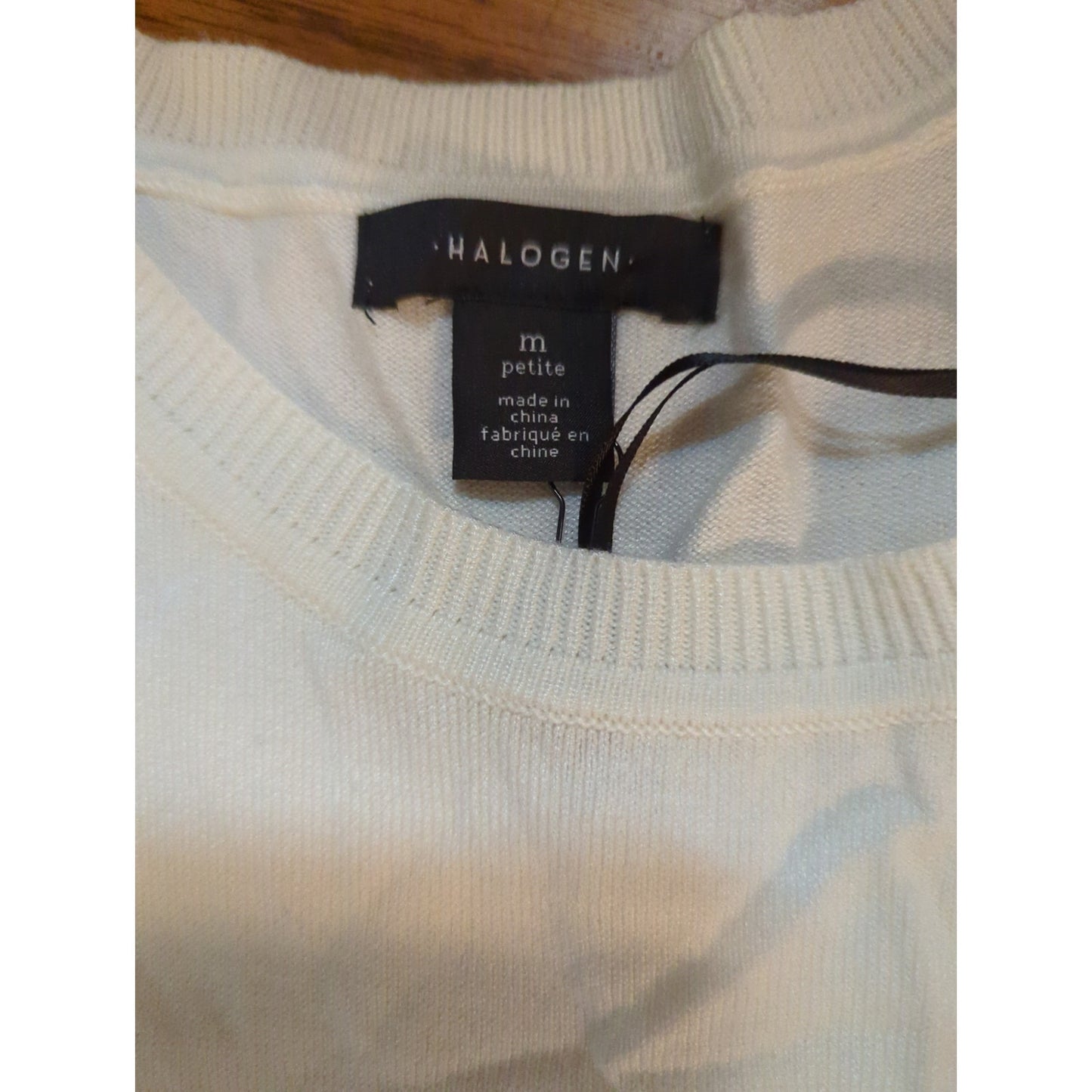 .Halogen Off-White Viscose Blend Sleeveless Sweater Knit Tank Size XL NEW
