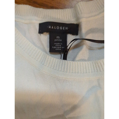 .Halogen Off-White Viscose Blend Sleeveless Sweater Knit Tank Size XL NEW