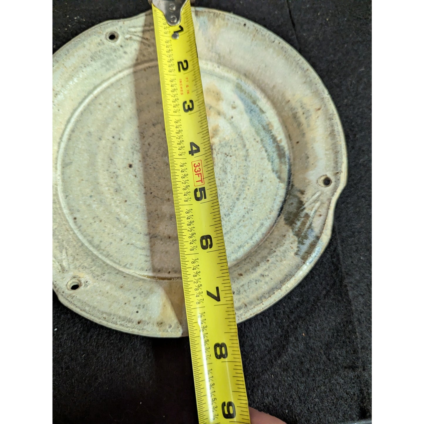 George Griffin Pottery, Sopchoppy Florida Handmade Art Pottery Bread Plate 7.5"