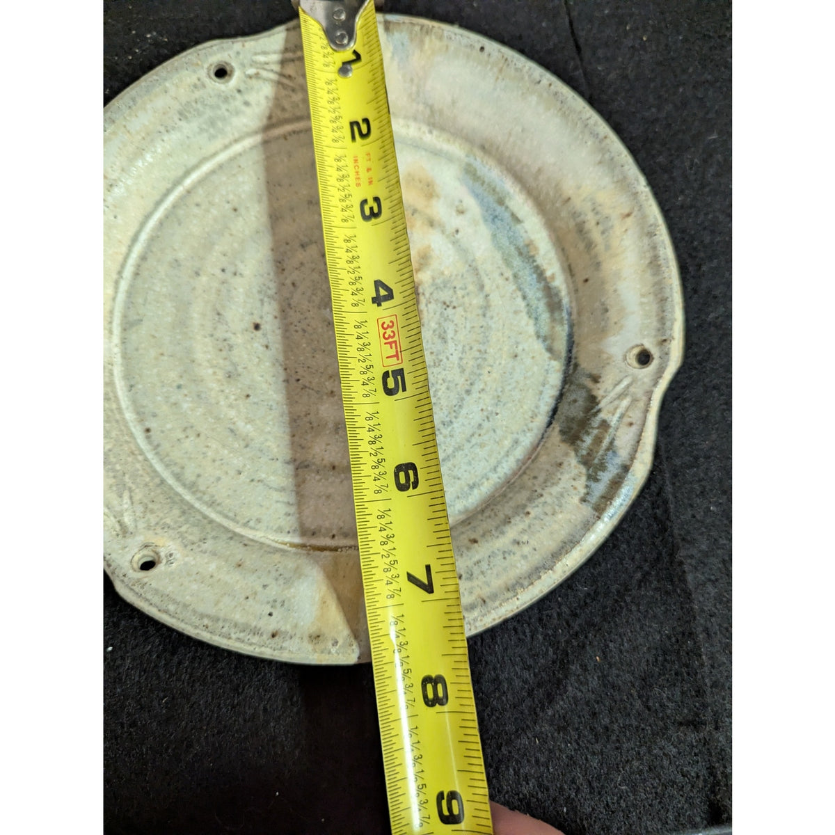 George Griffin Pottery, Sopchoppy Florida Handmade Art Pottery Bread Plate 7.5"