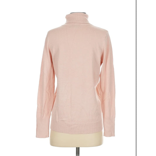 Joseph A Rose Quartz turtleneck SMALL long sleeve Pink Blush NEW