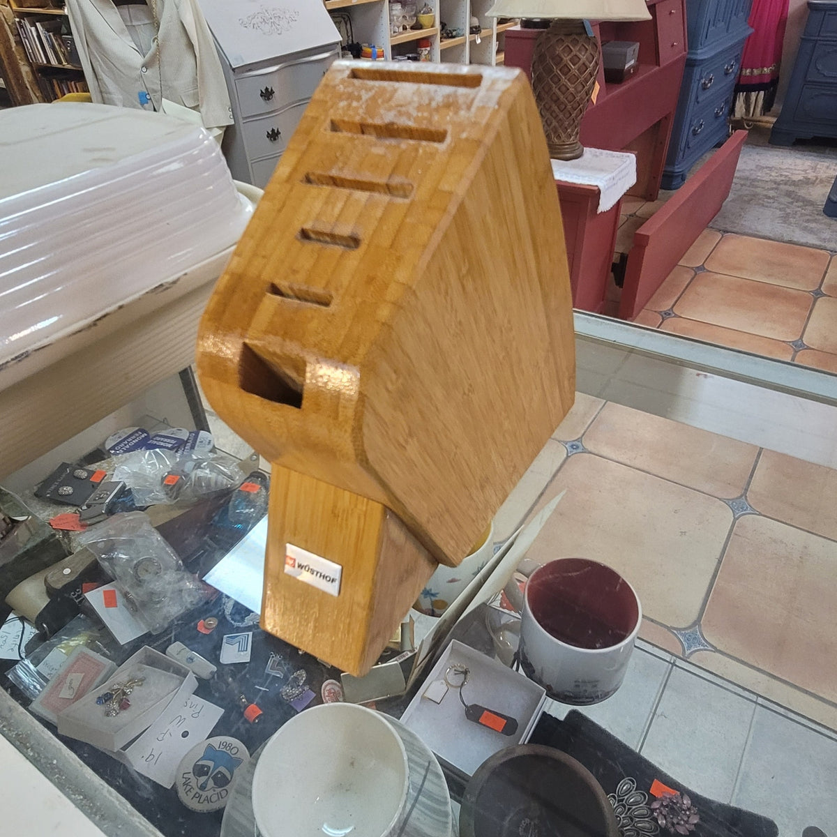 Wusthof 7249-1 LG Studio 6-Slot Knife Block - Bamboo