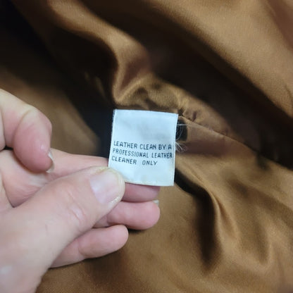 Spiegel Asset Leather Suede Brown Boho 8 Button Up Jacket Lined Pockets