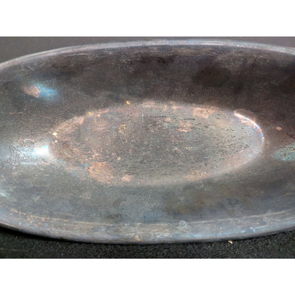 Vintage Military Reed & Barton Silverplate USN Oval Serving Dish