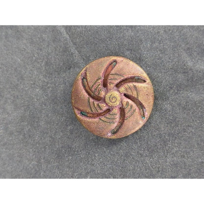 LOT FF of 10 Antique Vintage Victorian Brass Mixed Materials Buttons ESTATE FIND