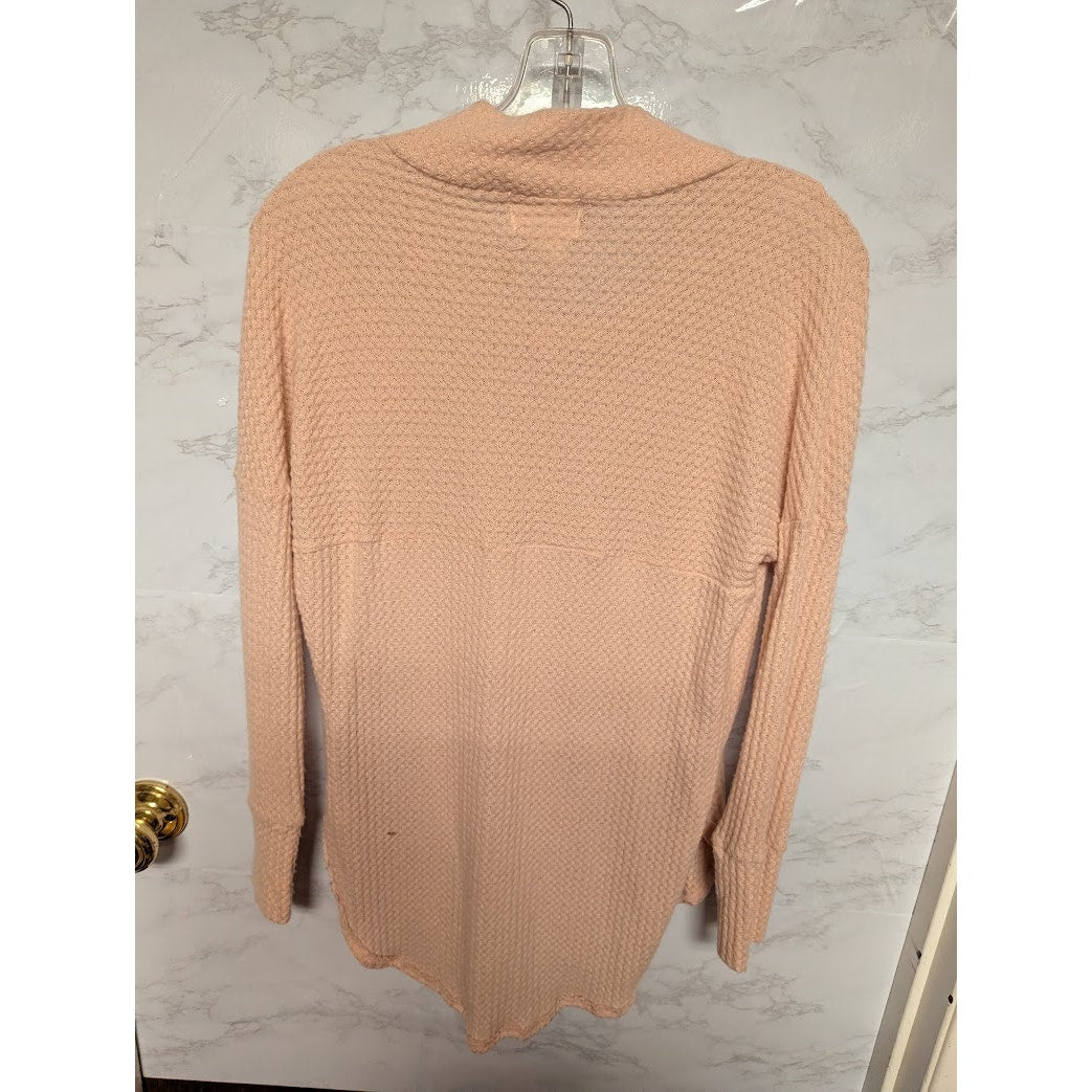 Caslon Size Medium Petite Sweater long sleeve round hem waffle knit mock neck