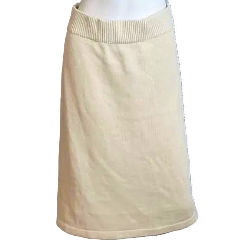 Vero Moda VMKorea Midi Pencil Skirt Style 10235946 Sz Medium in Birch/Cream NWT