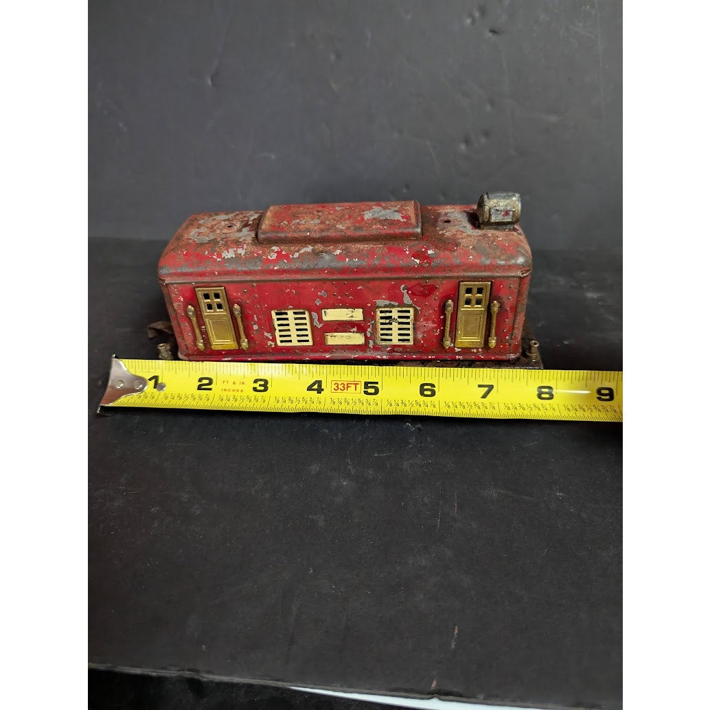 Vintage LIONEL 248 electric train "0" gauge Track metal boxcar 1920  red  Engine