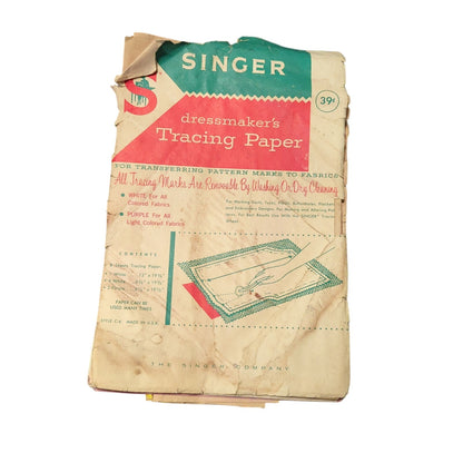 Vintage Sewing pattern Singer Dressmakers Tracing Paper From Pattern to fabric