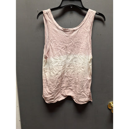 Treasure & Bond Pink White Ombre Sleeveless Knit Tank Top Size Large New Casual