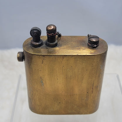 Vintage Antique Brass Lift Arm Pocket Lighter Trench Art Military Steampunk